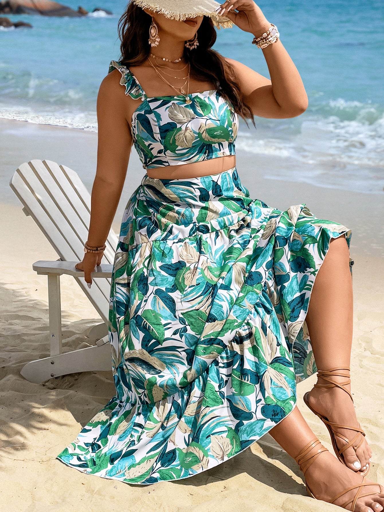 Conjunto Praiano Plus Size Maisa