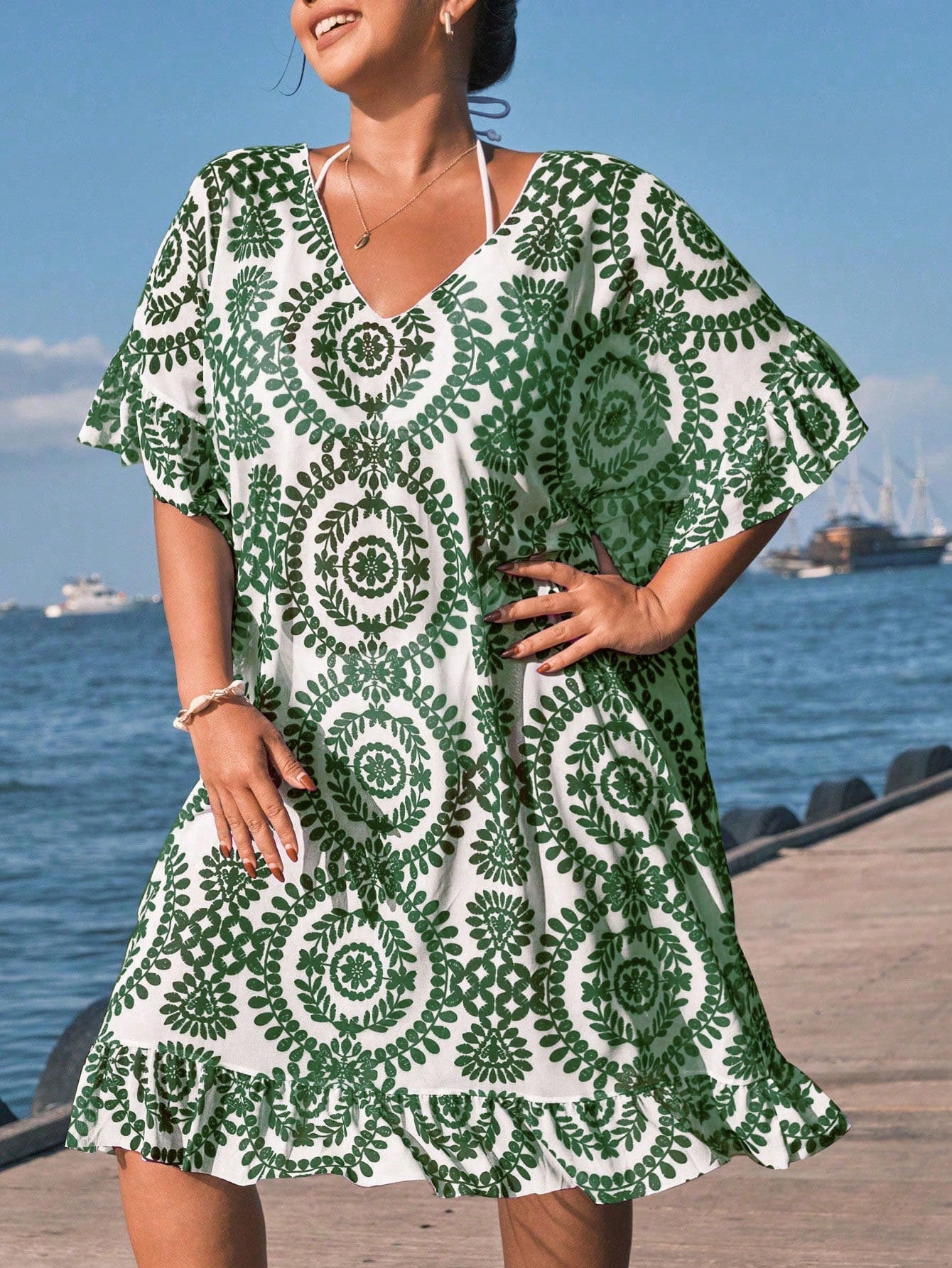 Saída de Praia Plus Size Sunset Glow