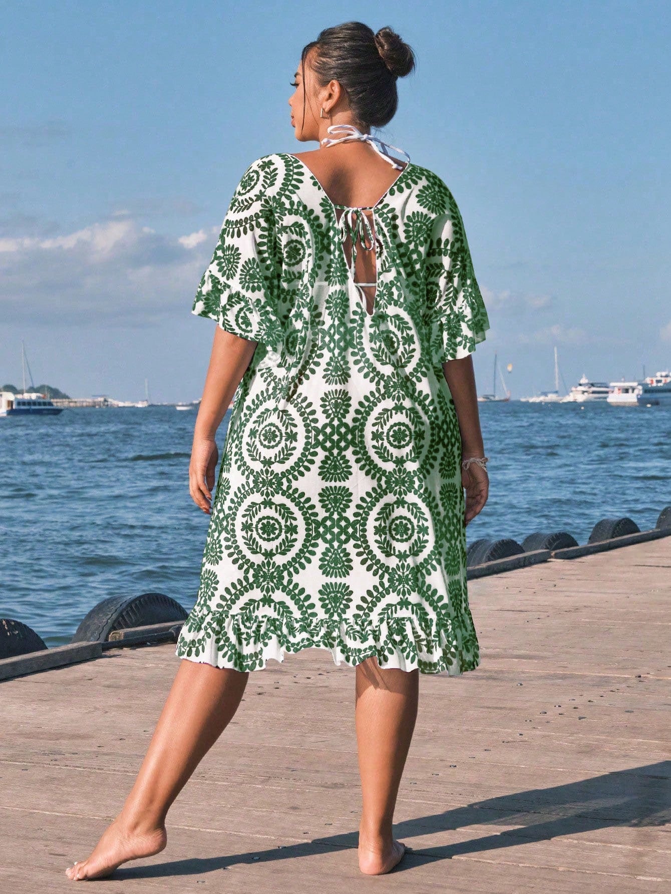 Saída de Praia Plus Size Sunset Glow
