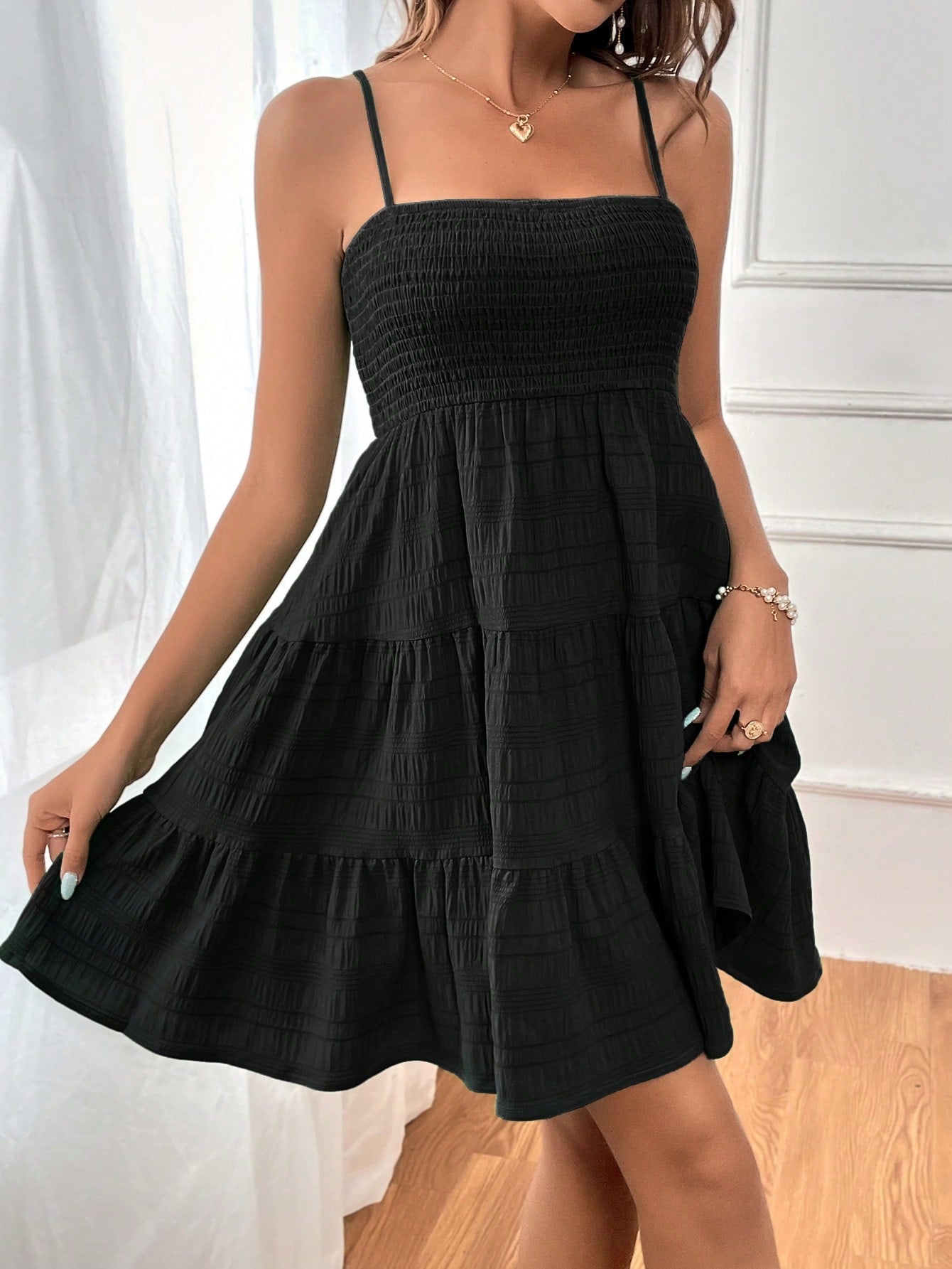 Vestido Casual Franzido