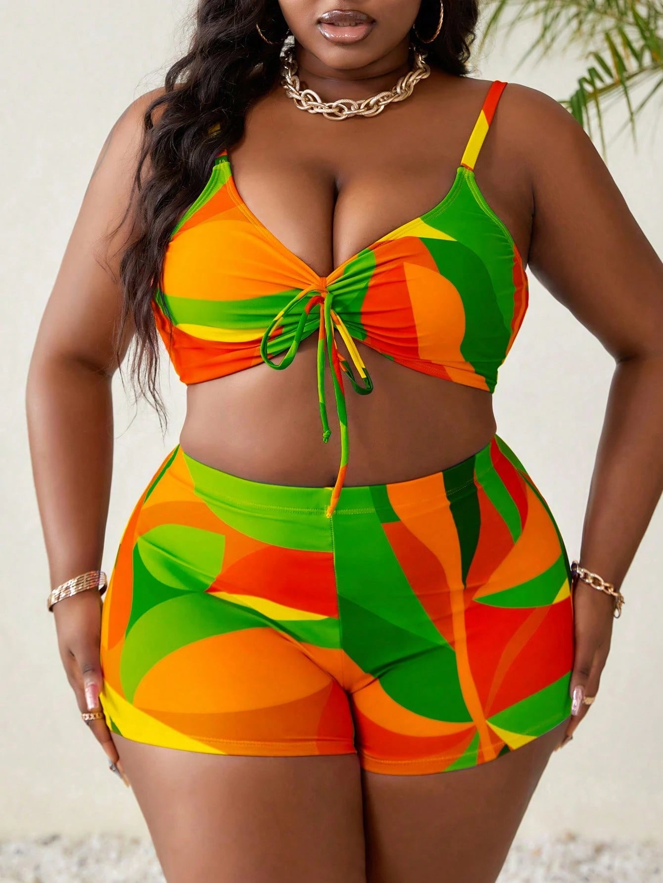 Conjunto De Biquíni Plus Size 3 Peças Marina G1