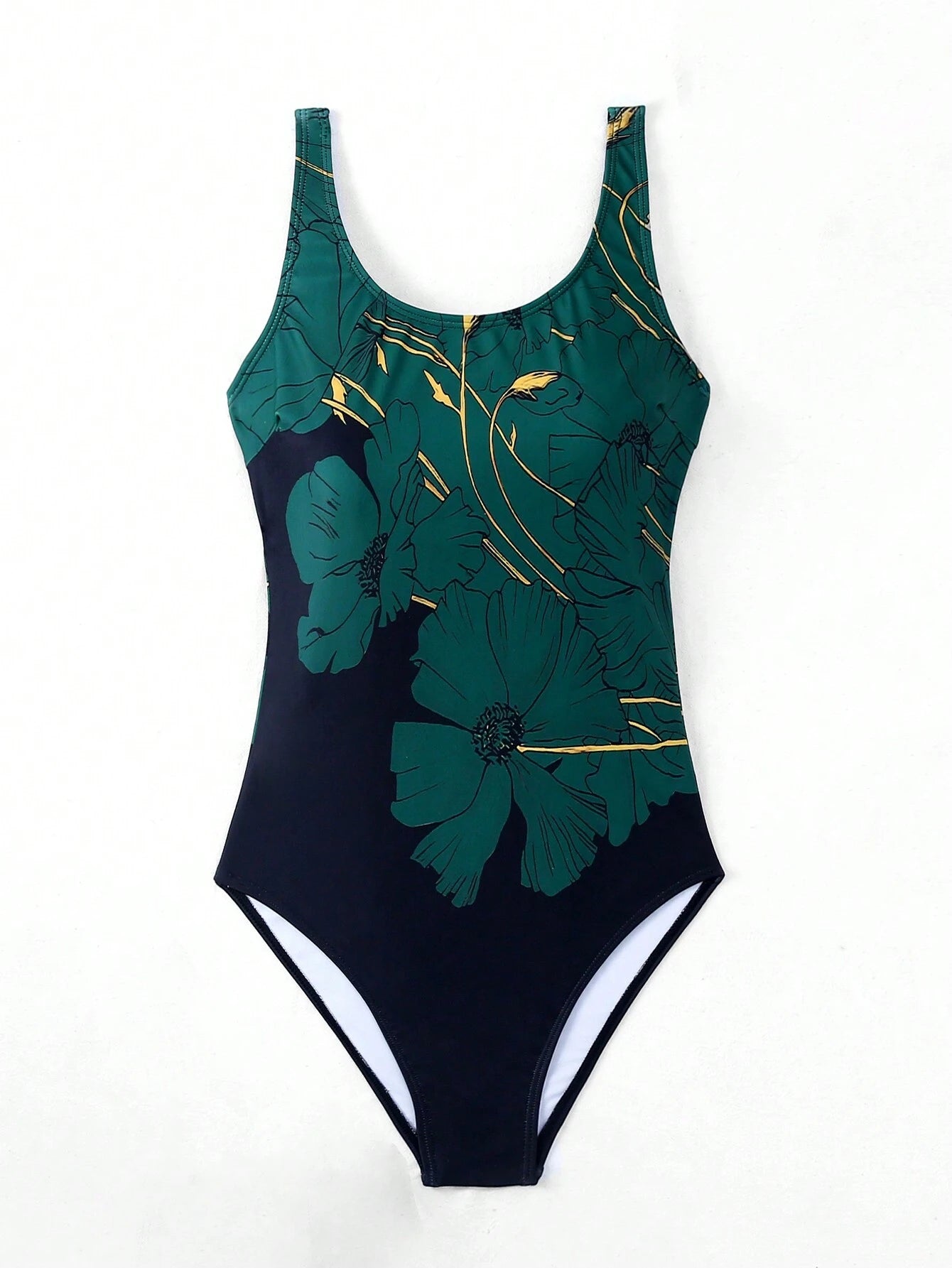 Maiô Floral de Uma Peça para Verão e Praia