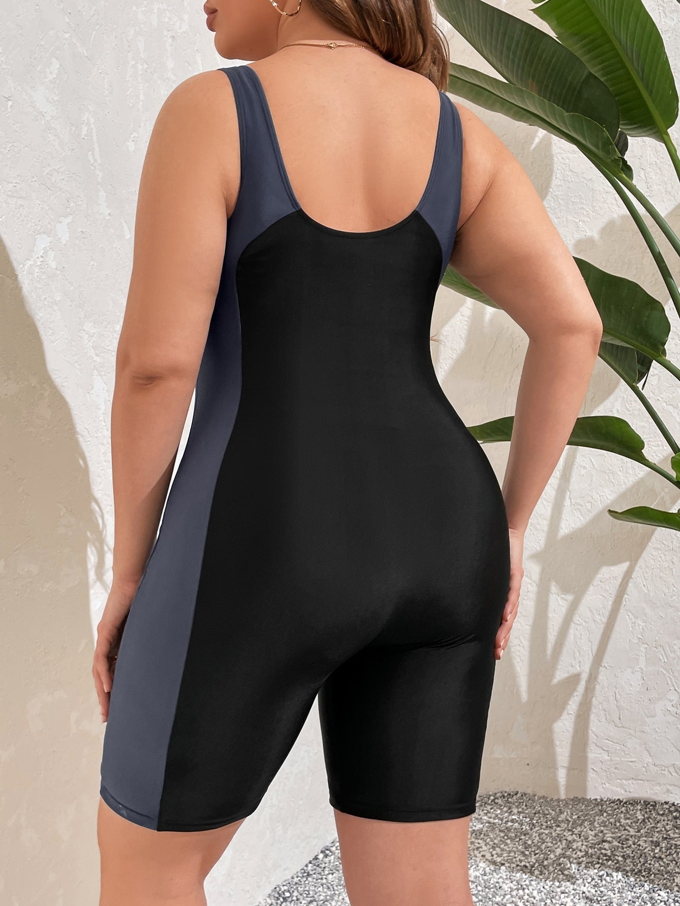 Maiô de Esportes/Hidroginástica Plus Size Roseann G2