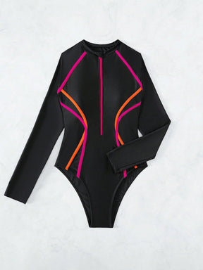Maiô Zíper Frontal Binding M