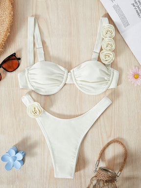 Biquíni Flor 3D Minimalista