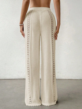 Calça Saída de Praia Crochê Tricotada M