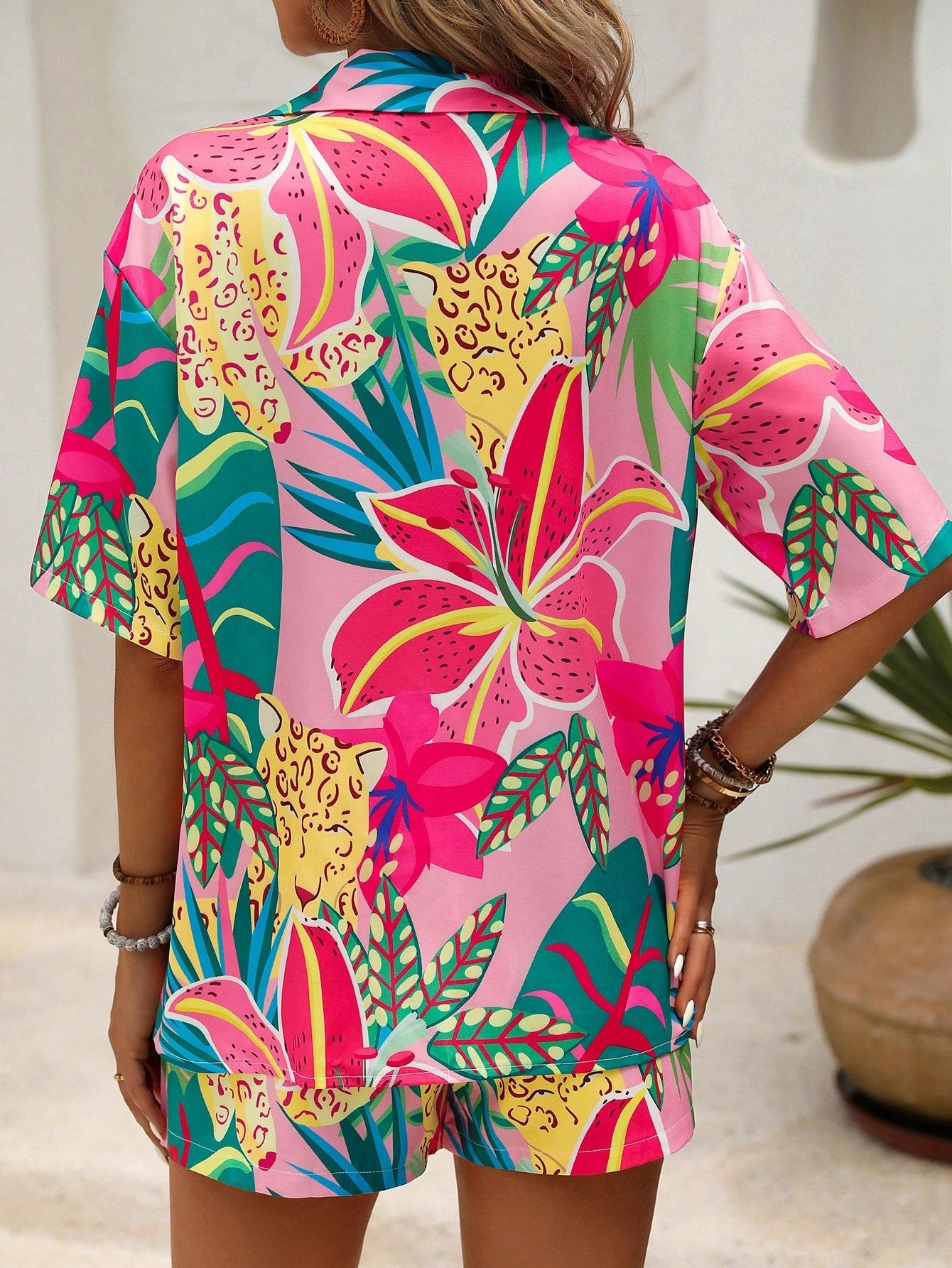 Conjunto Feminino Casual Estampado GG