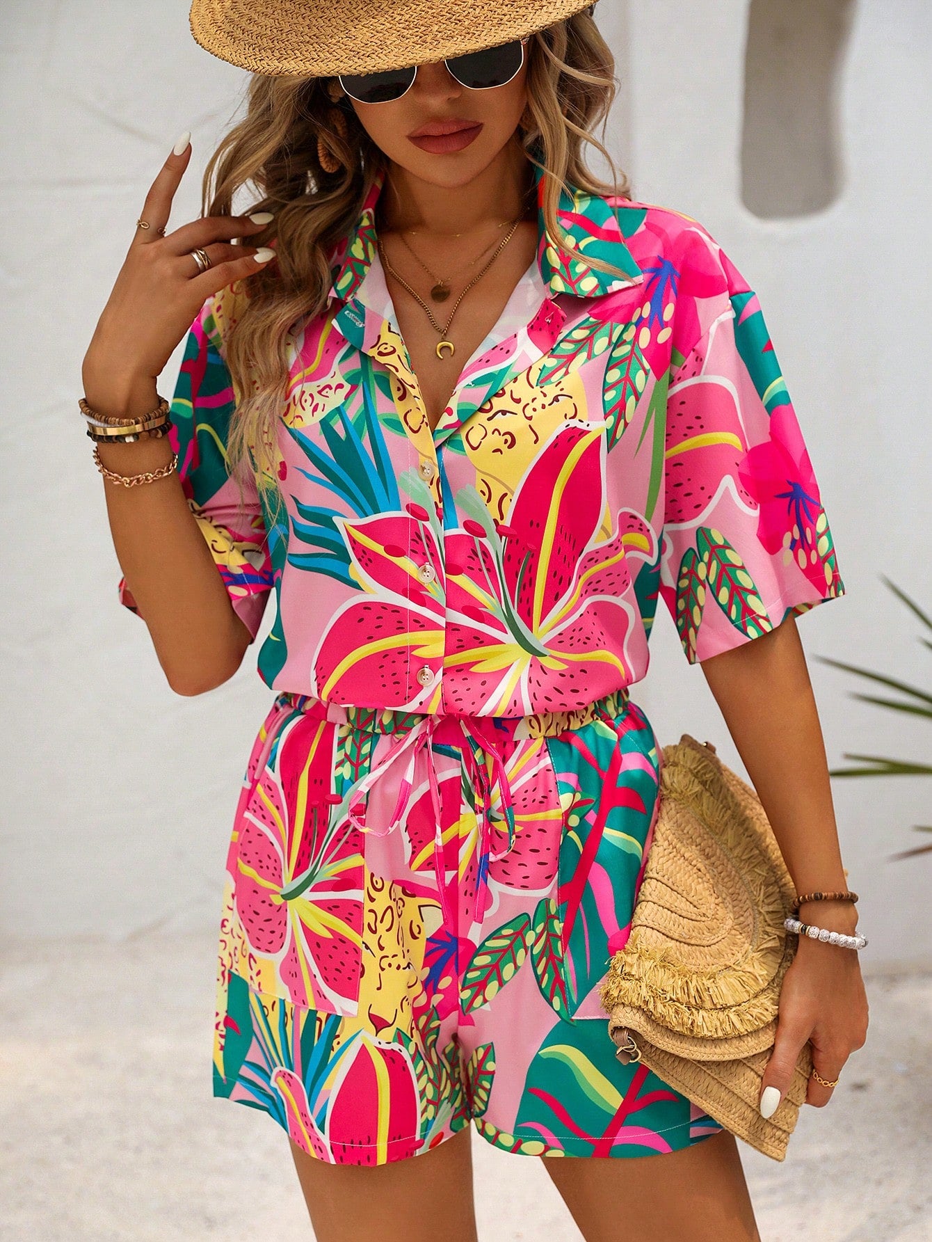 Conjunto Feminino Casual Estampado GG