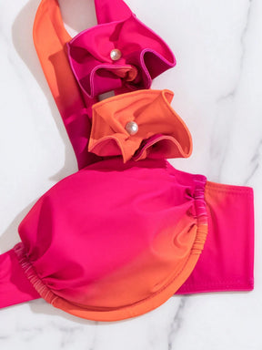 Biquíni Luxo Verão Flor 3D Chloe