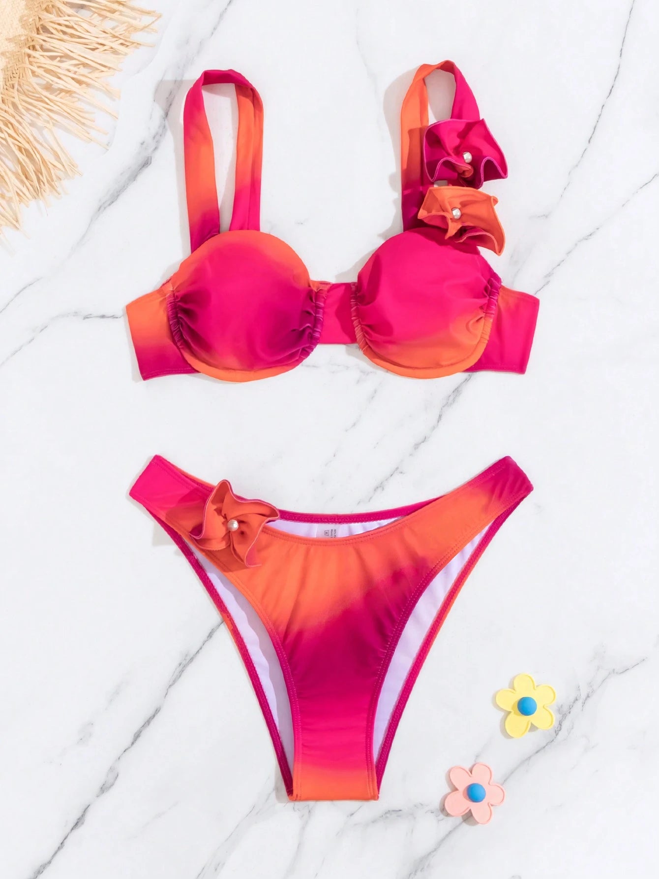 Biquíni Luxo Verão Flor 3D Chloe