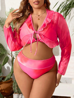 Conjunto Biquíni 3 Peças Plus Size Aluh