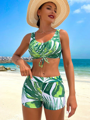 Conjunto Biquíni Tropical 3 Peças Laura