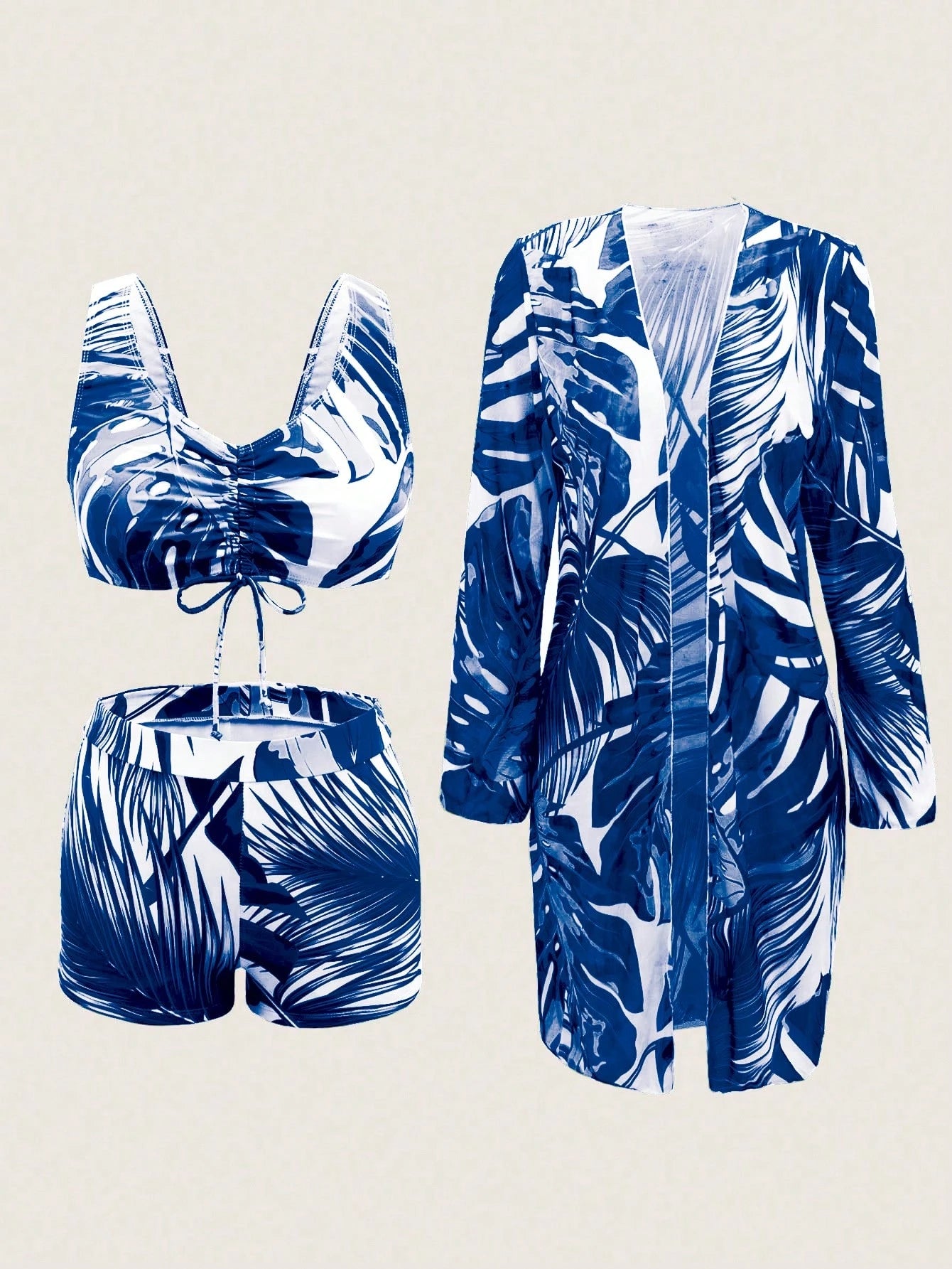 Conjunto Biquíni Tropical 3 Peças Laura