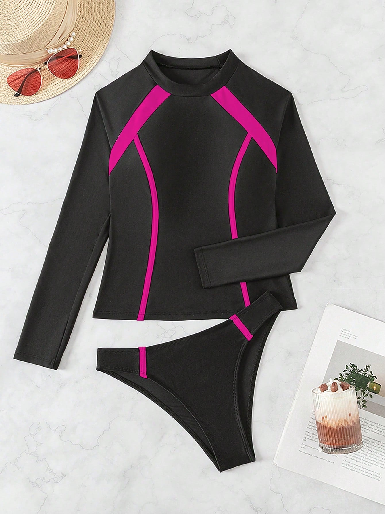 Tankini Esporte Manga Longa