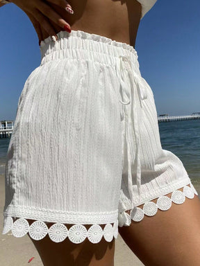 Short Saída de Praia Franzido
