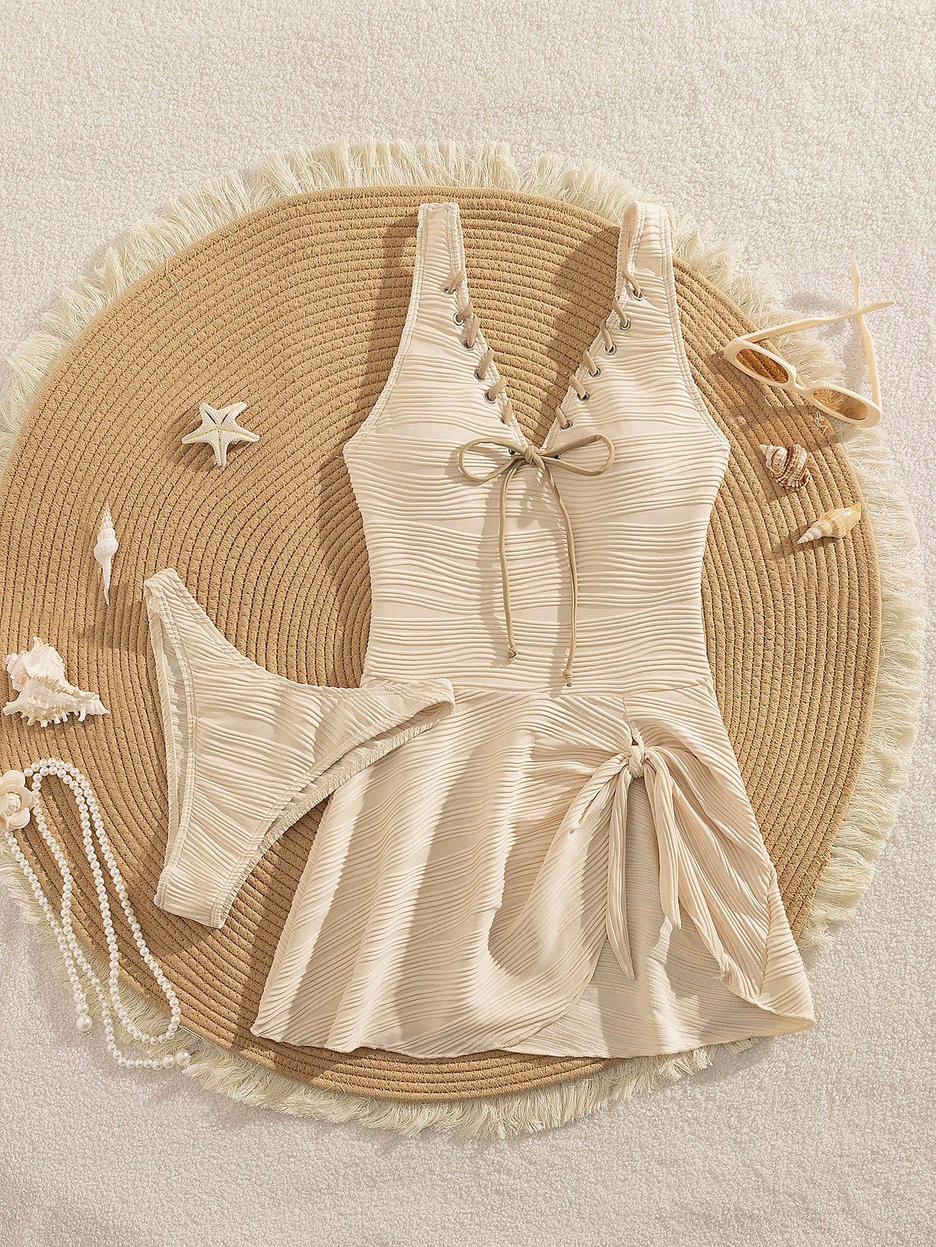 Tankini Luxo Vestido Damasco