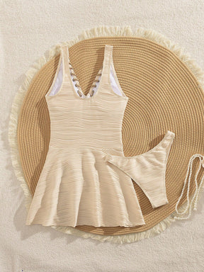Tankini Luxo Vestido Damasco