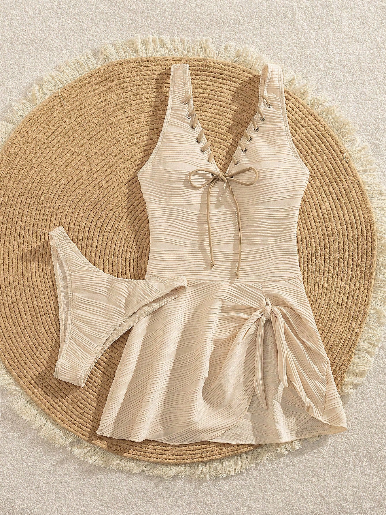 Tankini Luxo Vestido Damasco