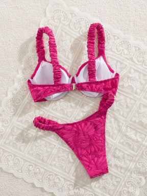 Biquíni Floral Texturizado