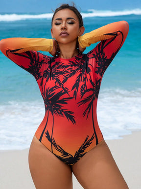 Maiô Plus Size Tropical Esporte Eduarda