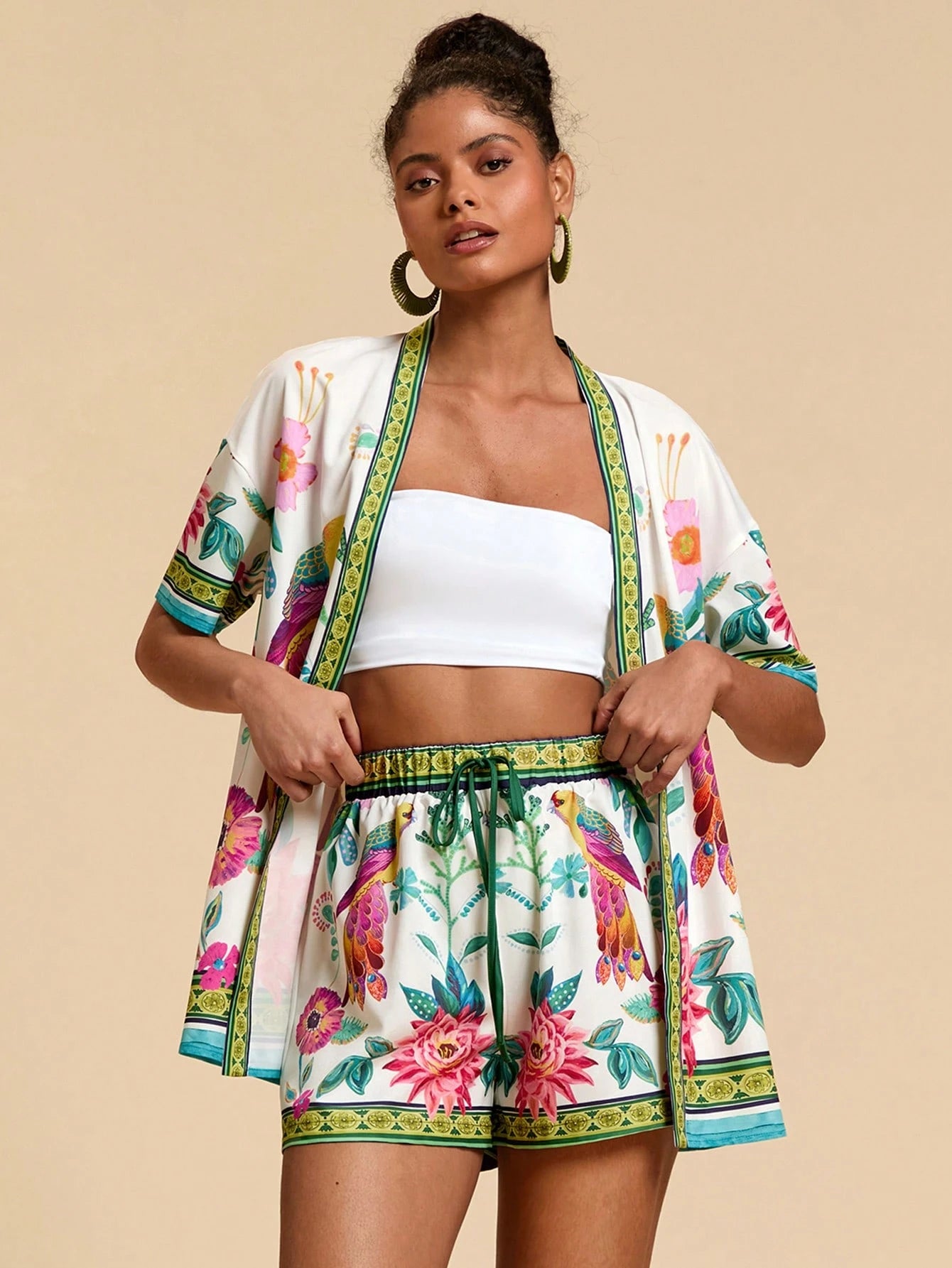 Conjunto Tropical 2 Peças Casual