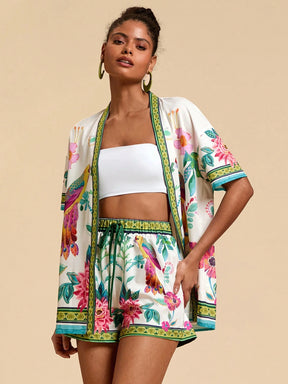 Conjunto Tropical 2 Peças Casual