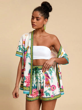 Conjunto Tropical 2 Peças Casual