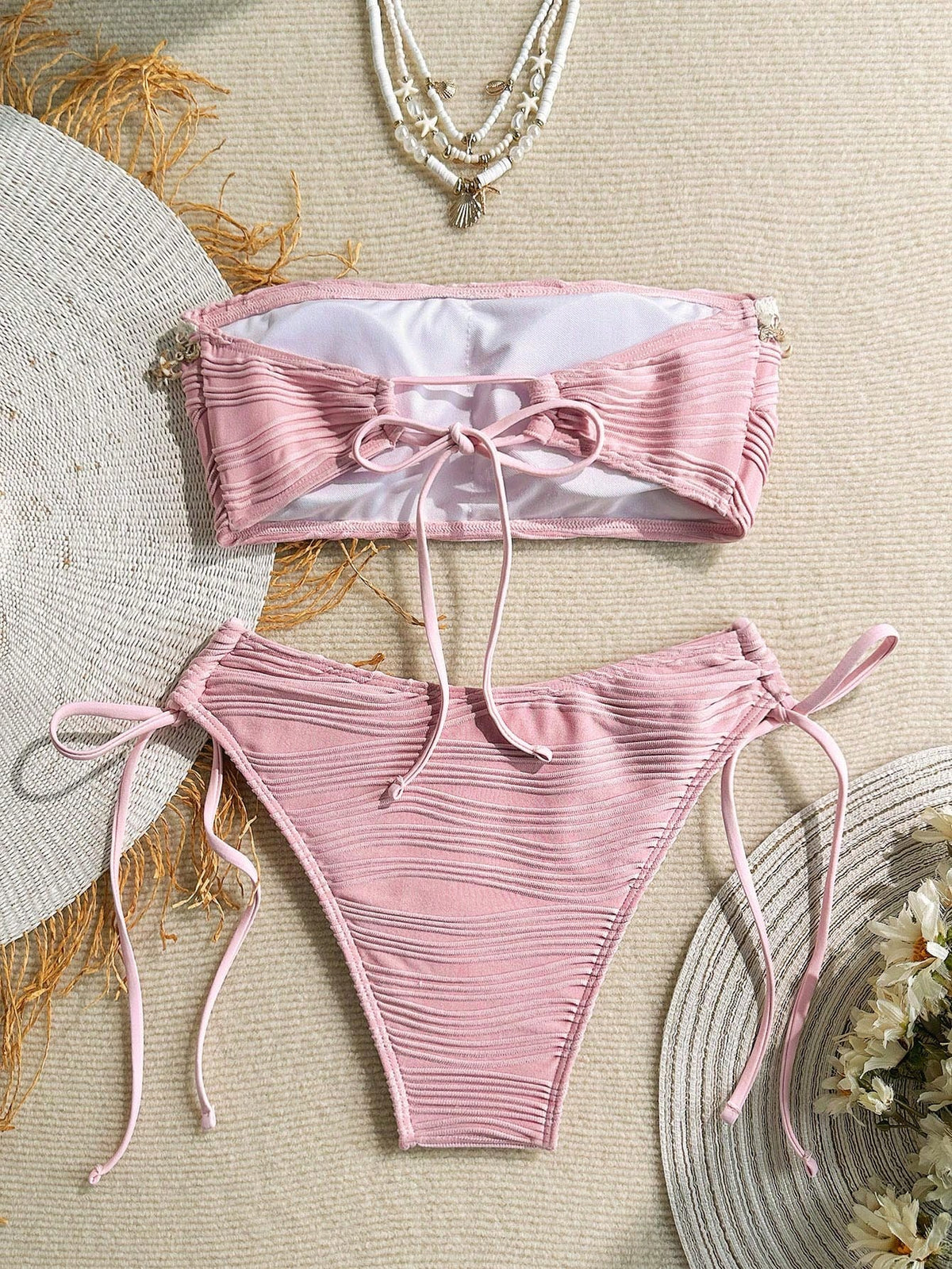 Biquíni Casual Concha Metalica