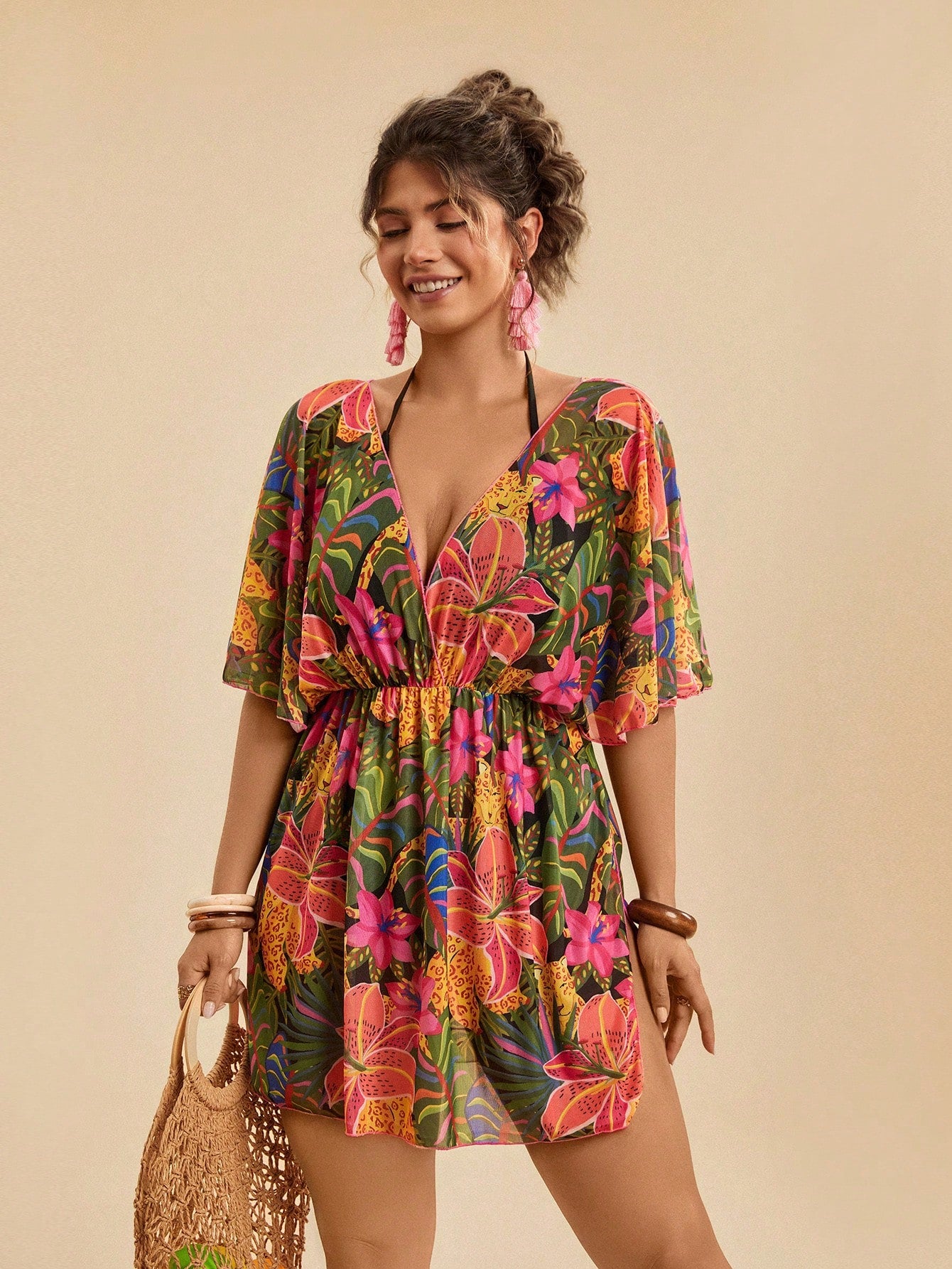 Saída de Praia Plus Size Leandra