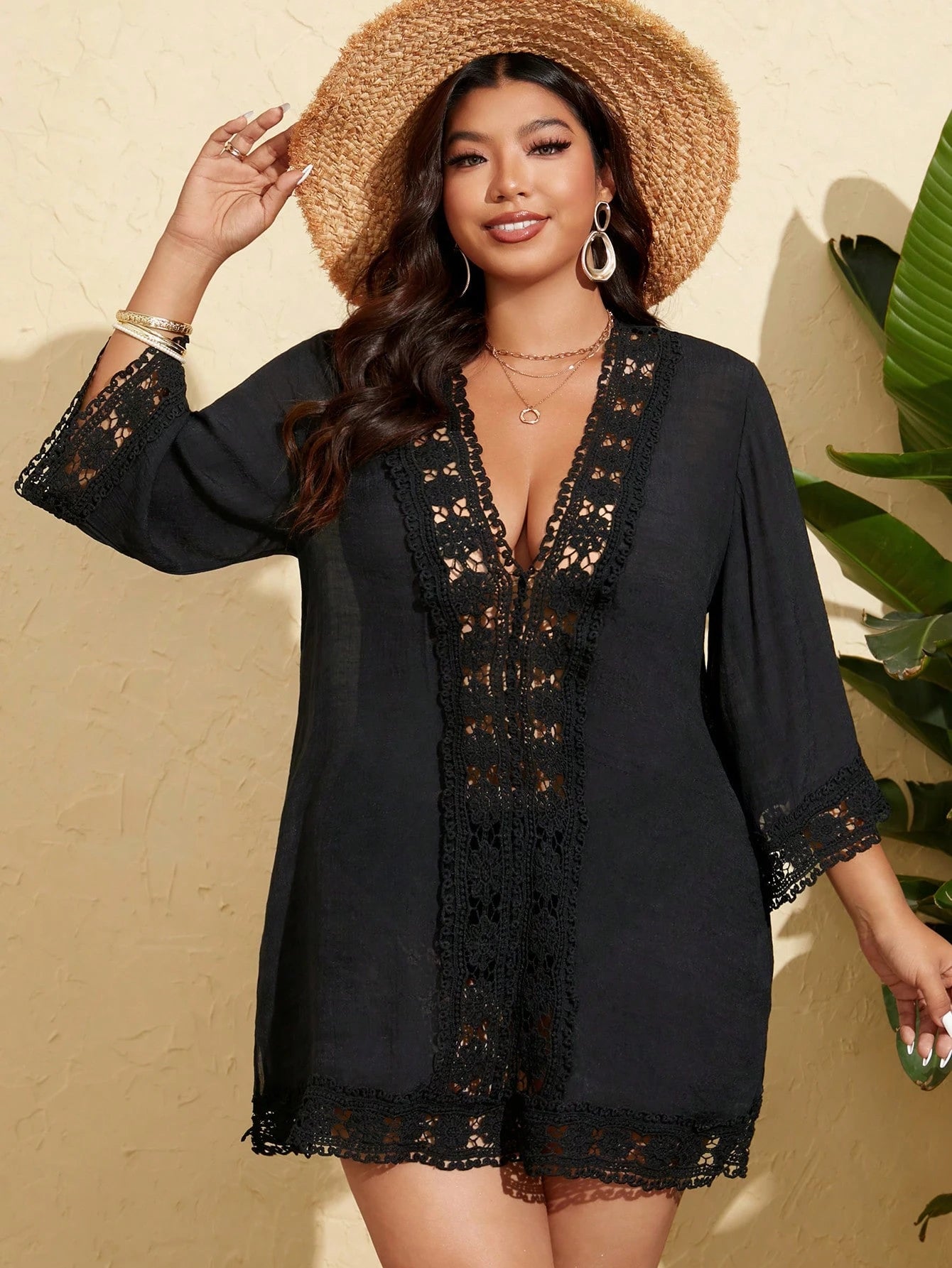 Saída de Praia Plus Size Naeli