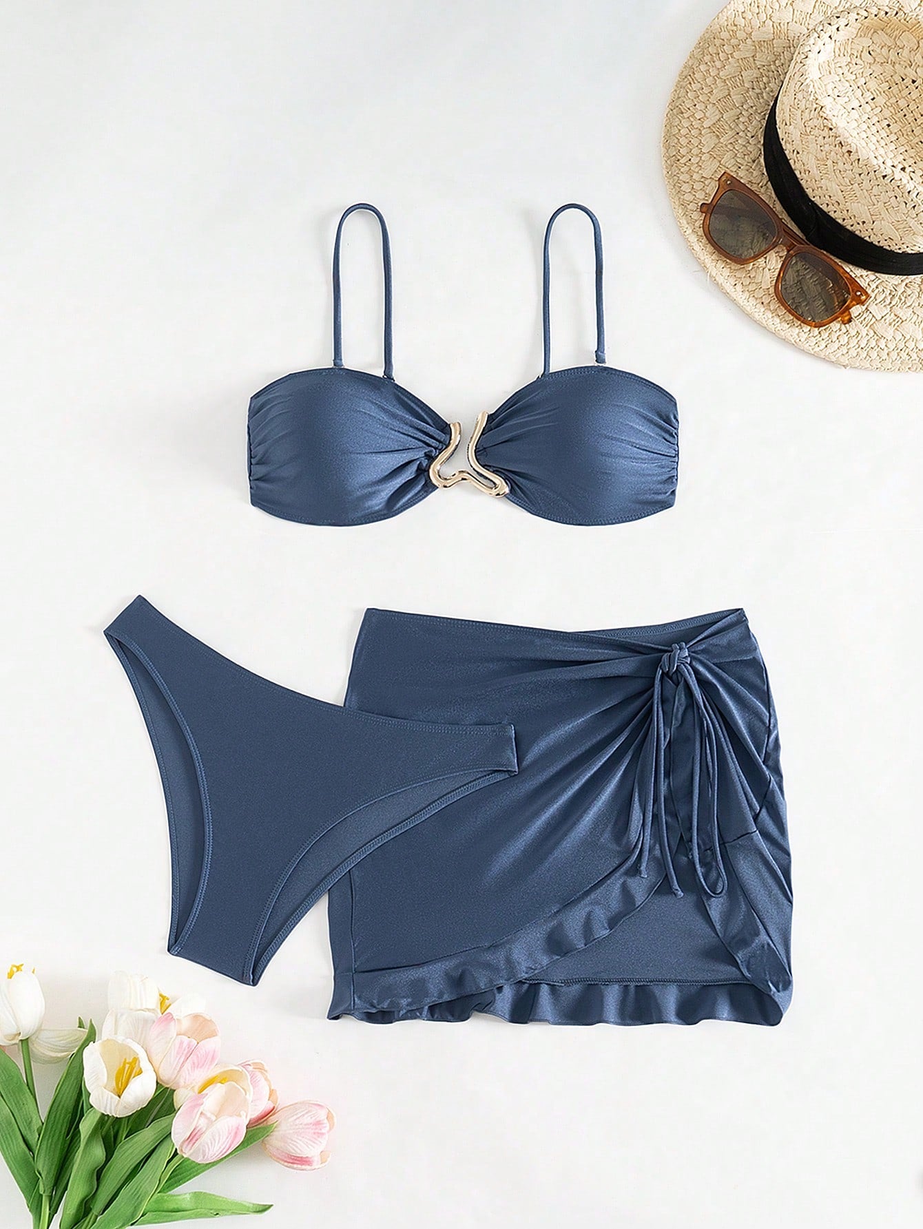 Conjunto Biquíni 3 Peças Bandeau GG