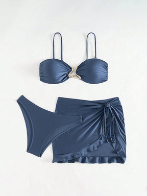 Conjunto Biquíni 3 Peças Bandeau GG