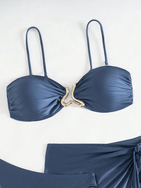 Conjunto Biquíni 3 Peças Bandeau GG