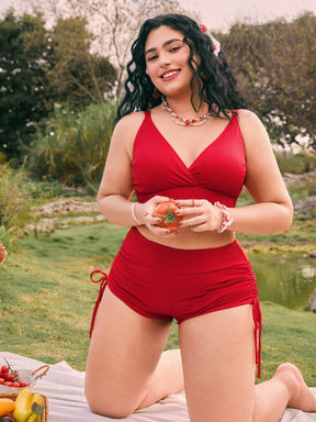 Conjunto Biquíni 3 Peças Plus Size Dalani