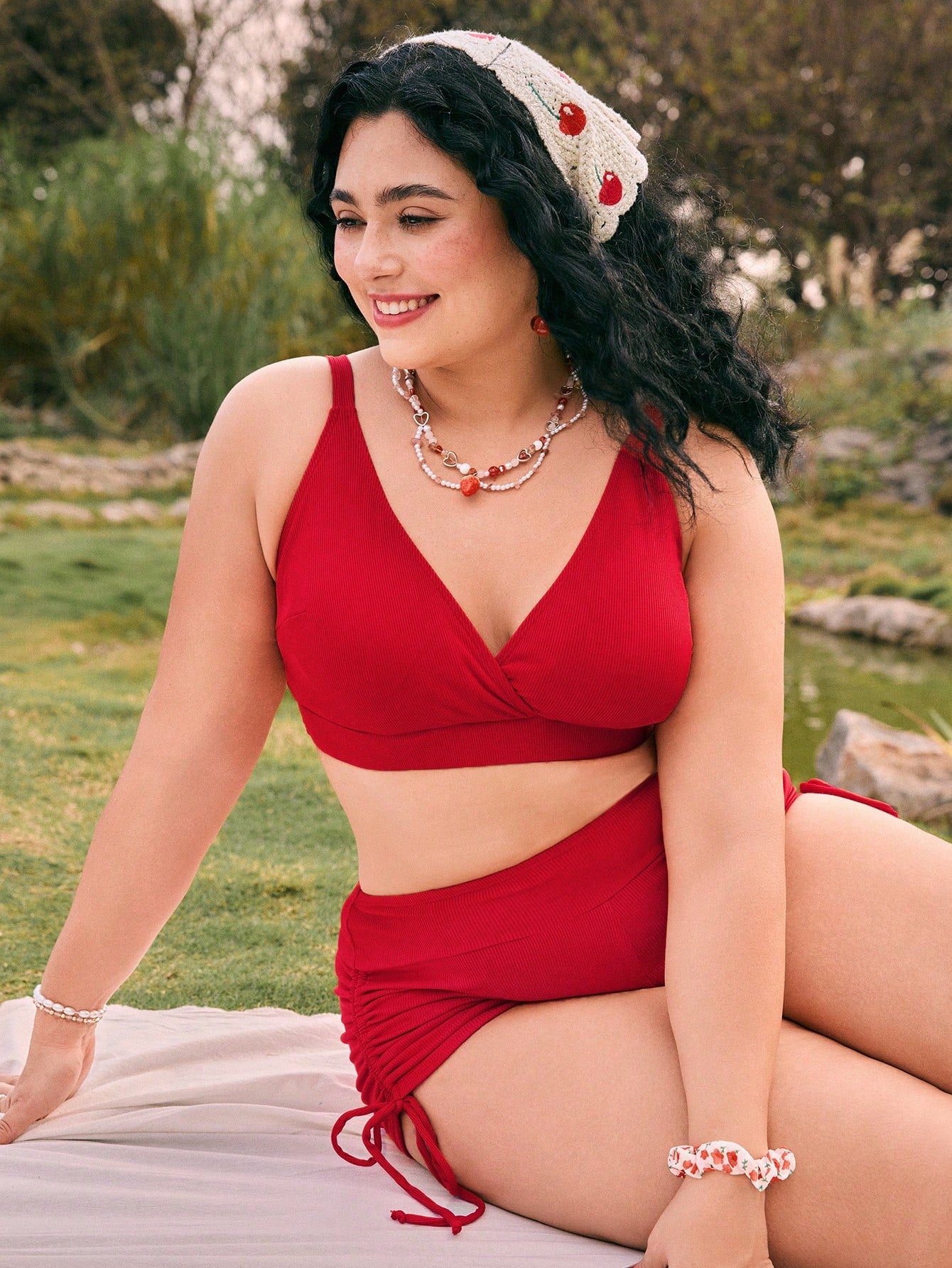 Conjunto Biquíni 3 Peças Plus Size Dalani