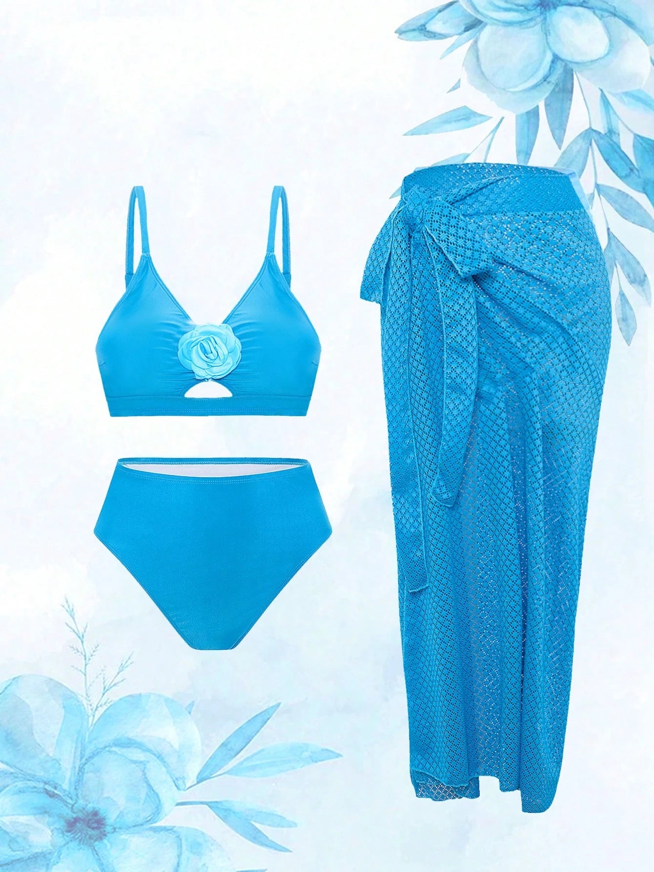 Conjunto Biquíni 3 Peças Plus Size Morani