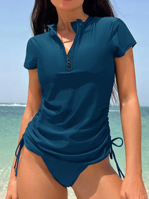 Tankini com Zíper Minimalista