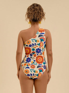 Maiô Elegante Plantas Plus Size