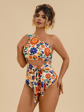 Maiô Elegante Plantas Plus Size