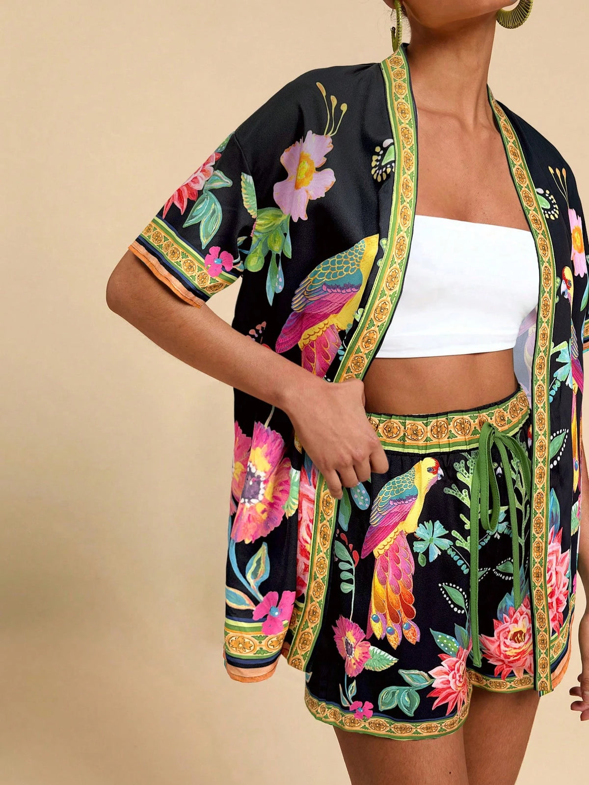 Conjunto Tropical 2 Peças Casual