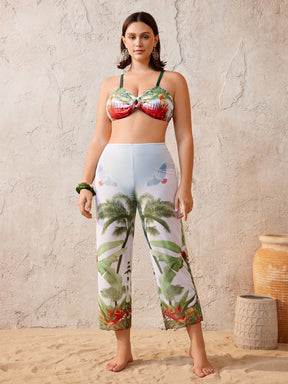 Conjunto Biquíni 3 Peças Plus Size Tóvia