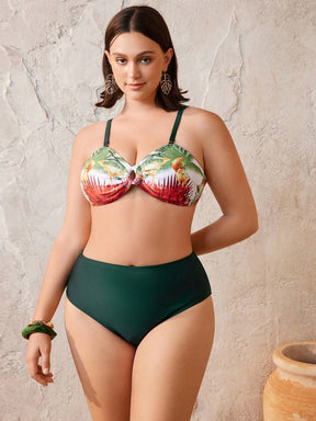 Conjunto Biquíni 3 Peças Plus Size Tóvia