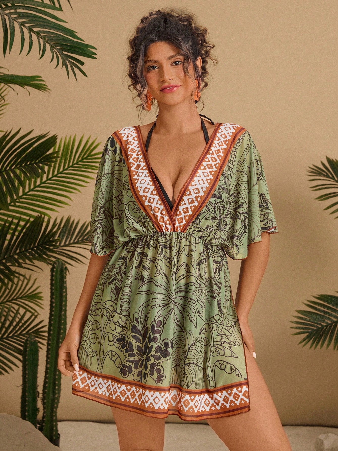 Saída de Praia Plus Size Leandra