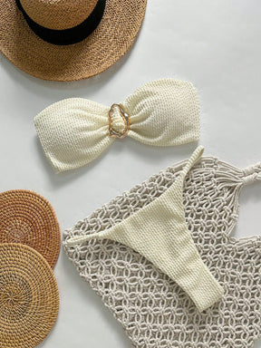 Biquíni Tomara que Caia com Detalhe Metálico 