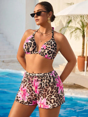 Conjunto Biquíni 3 Peças Resort Plus Size