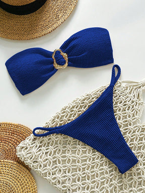 Biquíni Tomara que Caia com Detalhe Metálico 