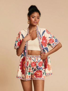 Conjunto Tropical 2 Peças Casual