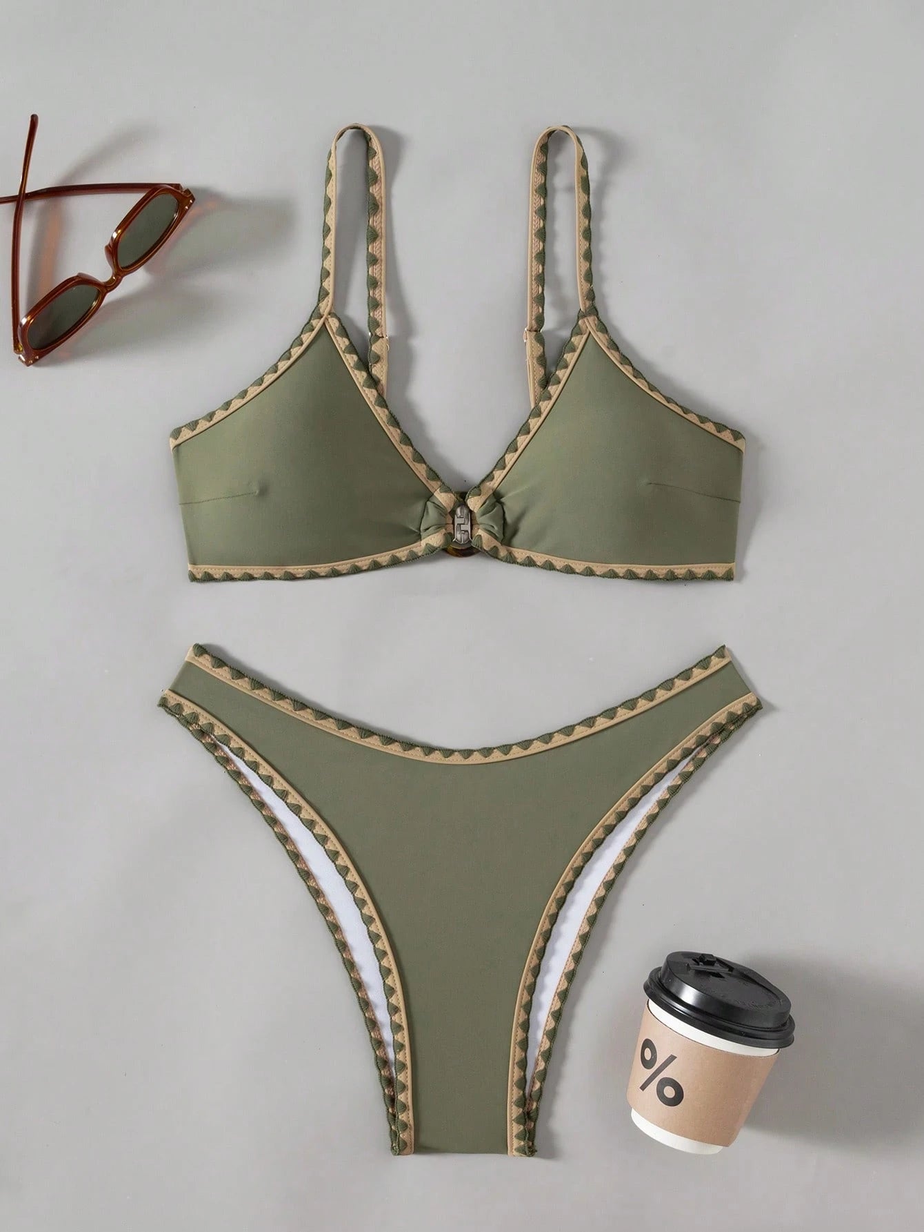 Biquíni Retro Argola Verde