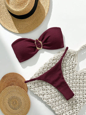 Biquíni Tomara que Caia com Detalhe Metálico 