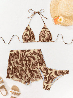 Conjunto Biquíni Tropical 3 Peças